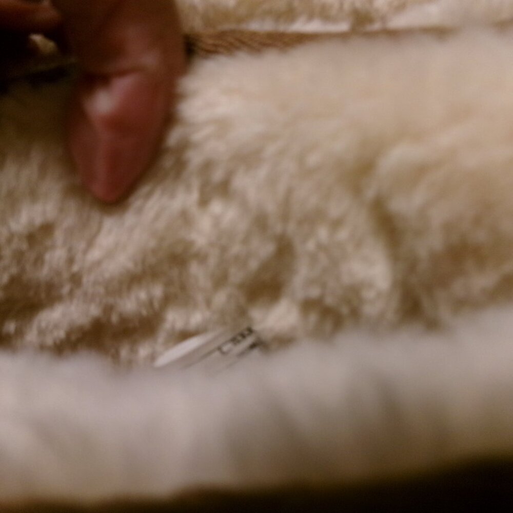 LAMO suede shearling boho rainbow threads mid calf pull on boots sz6 - Picture 4 of 7